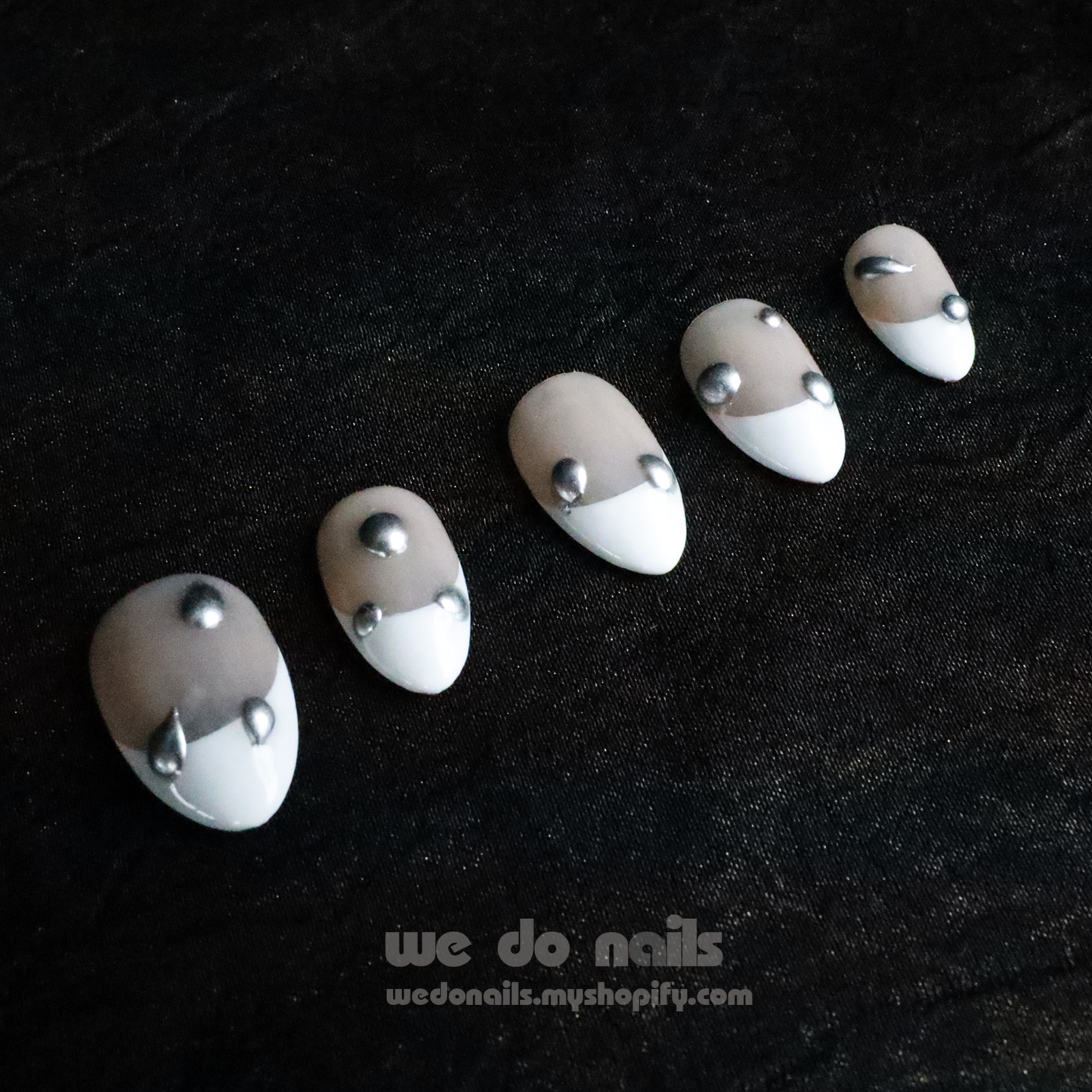 Under the Moonlight French Tip Press On Nails