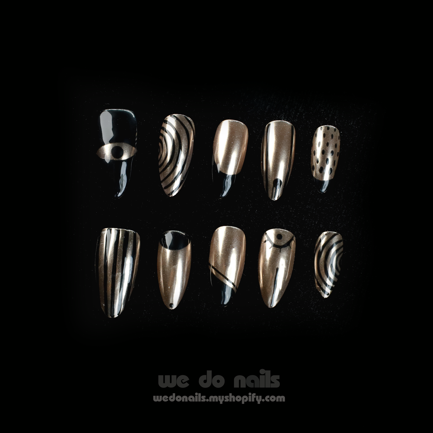 Egyptian-Inspired Press On Nails