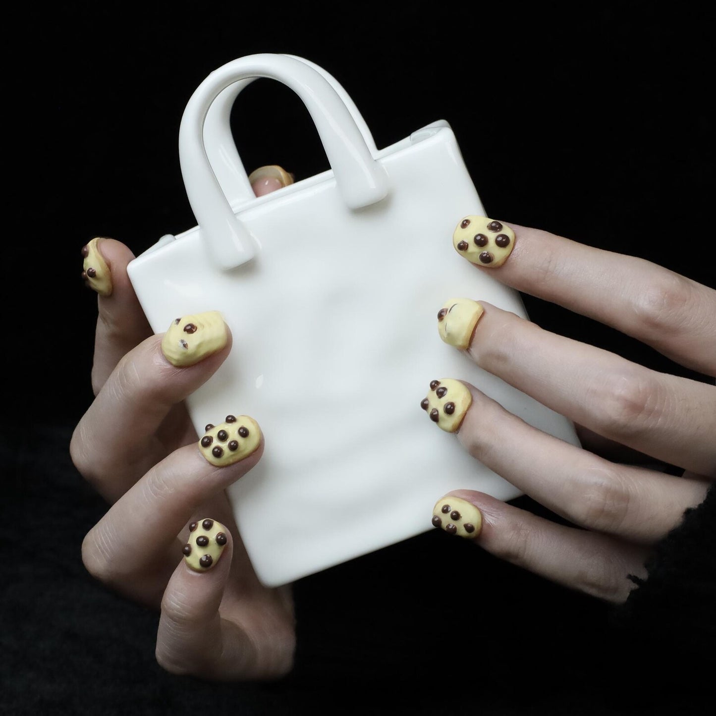 Spooky Dot Cute and Creepy Halloween Press-on Nails