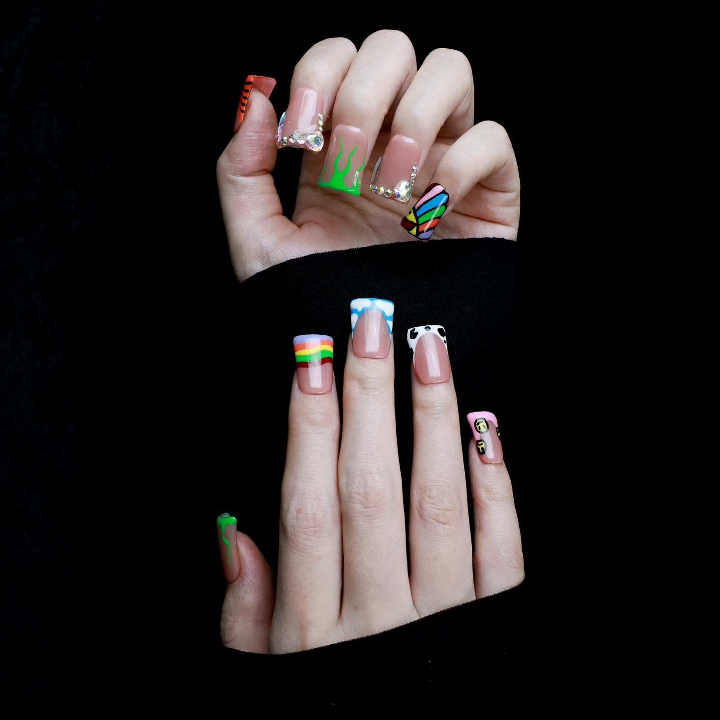Playful Short Duck Press-On Nails