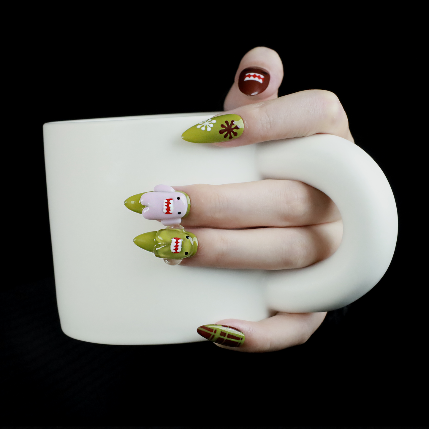 Playful Monster Press-On Nails