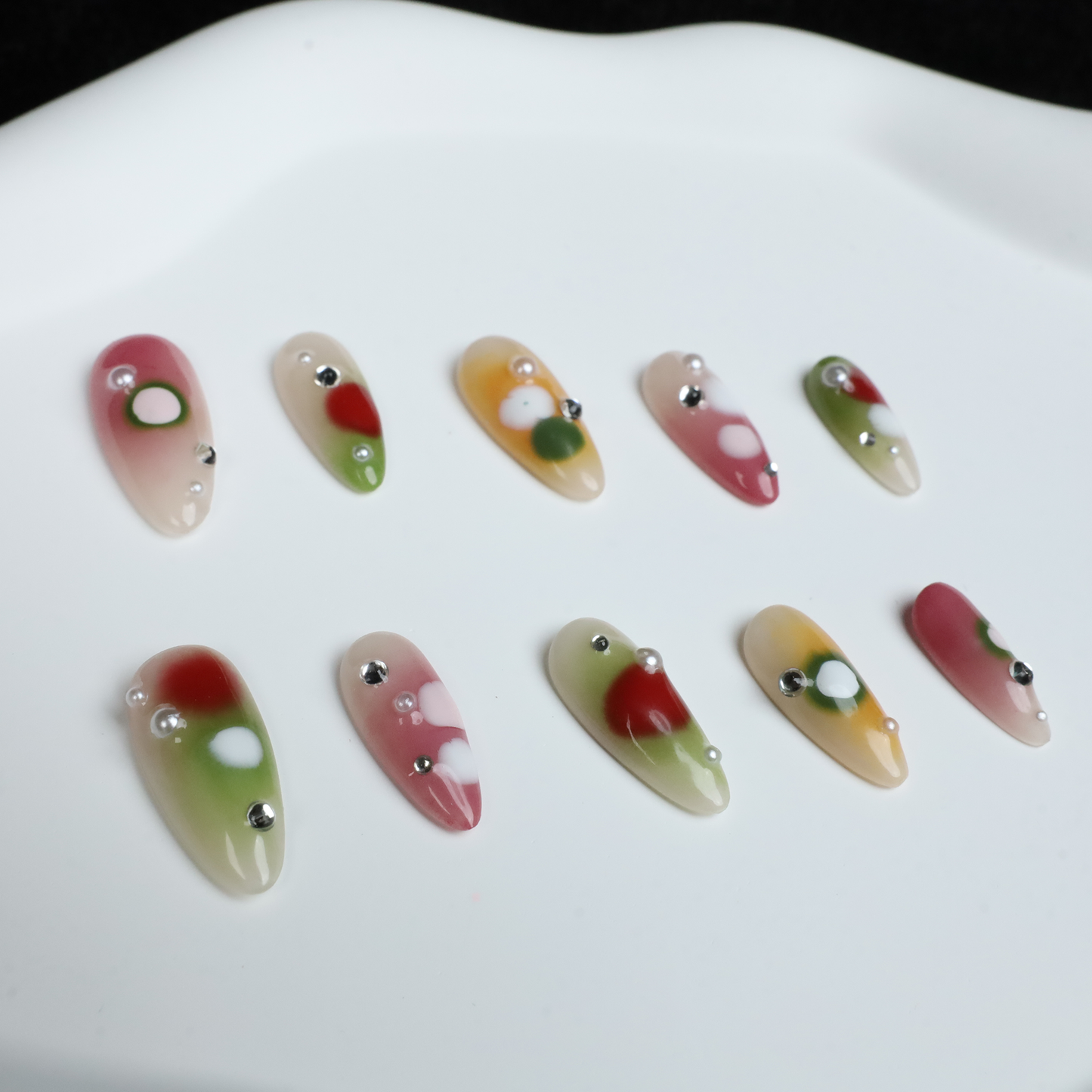 Jelly Art  Press-On Nails