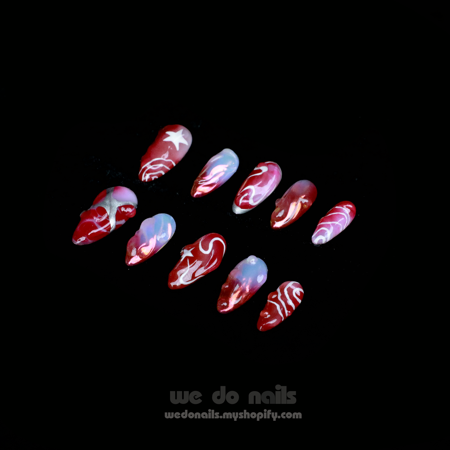 Red Sky Press-On Nails
