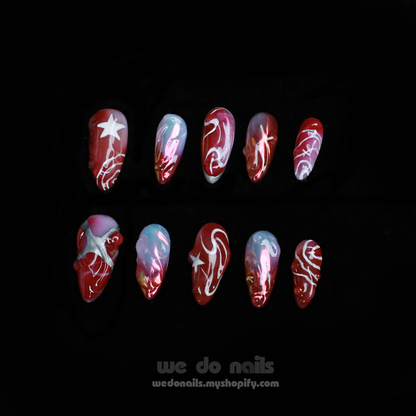 Red Sky Press-On Nails