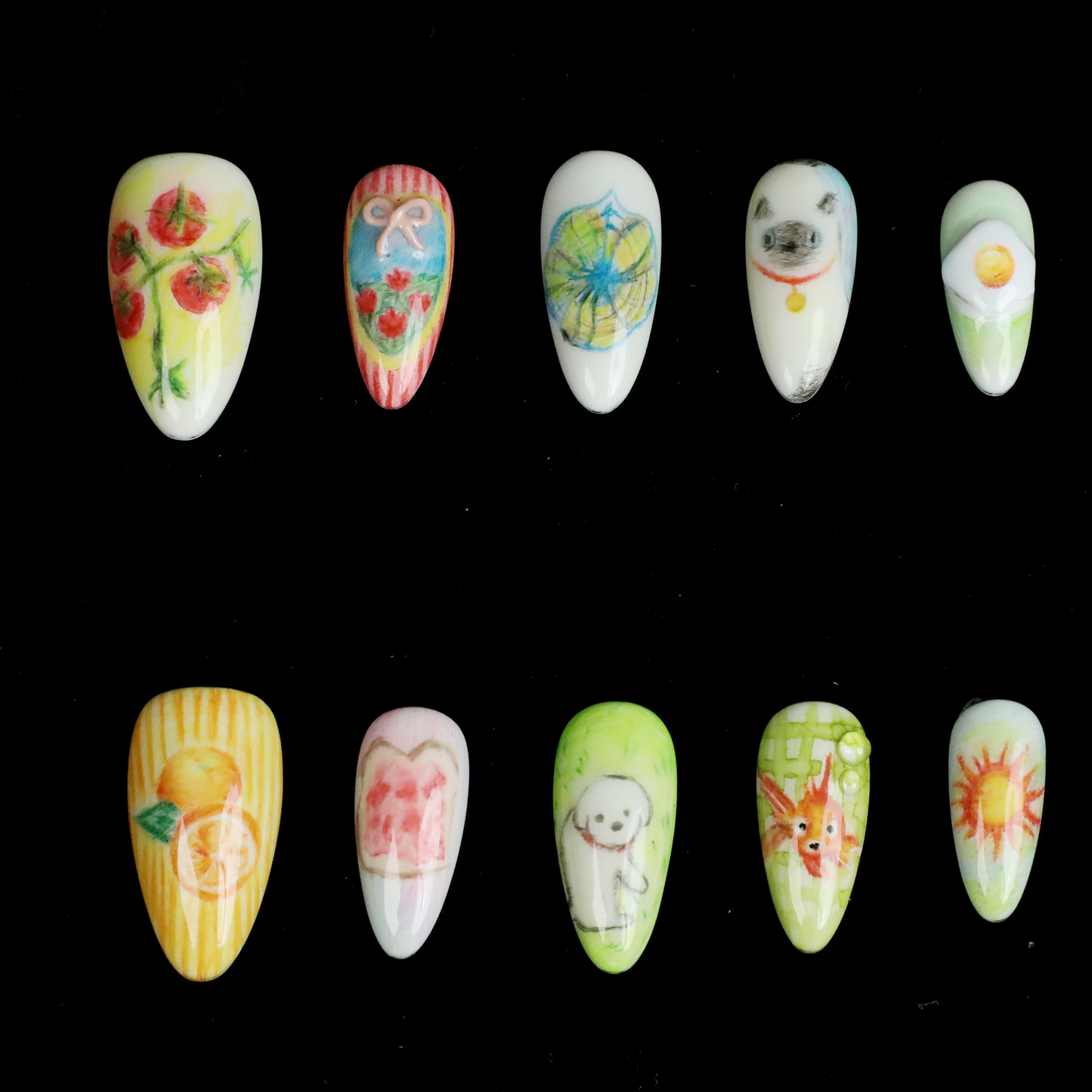 Cottage daydream Custom Press On Nails