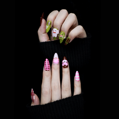 Playful Monster Press-On Nails