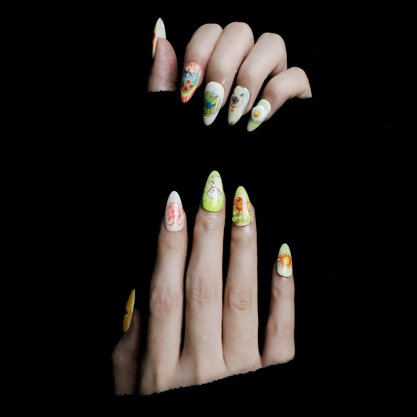 Cottage daydream Custom Press On Nails