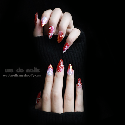 Red Sky Press-On Nails