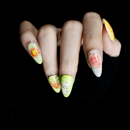 Cottage daydream Custom Press On Nails