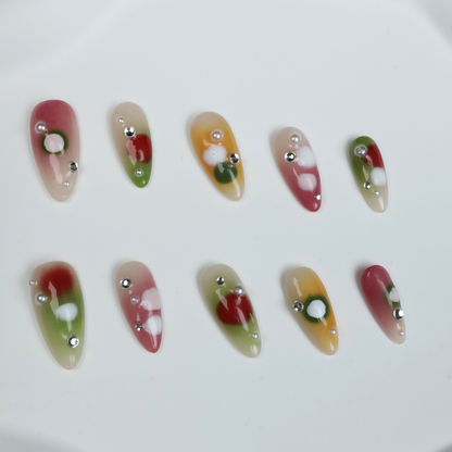 Jelly Art  Press-On Nails
