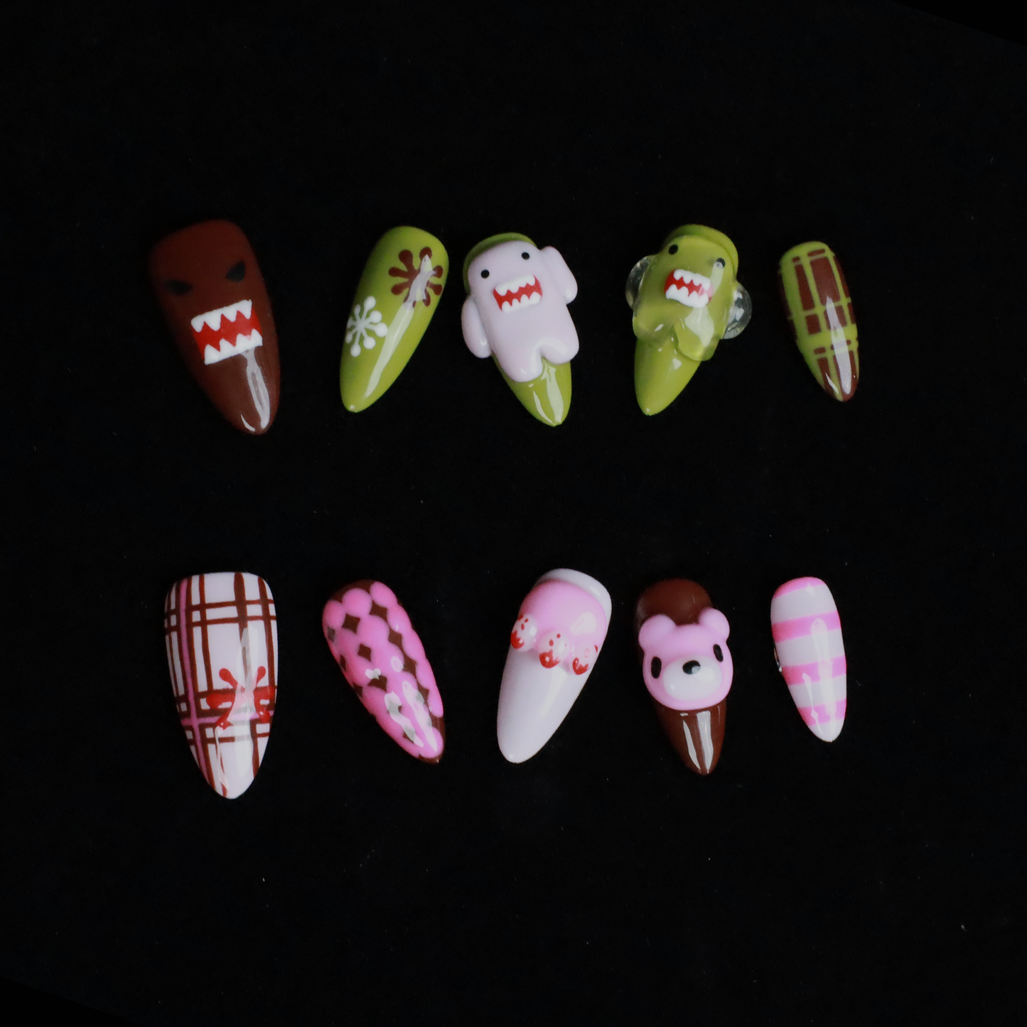 Playful Monster Press-On Nails