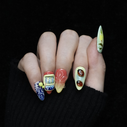 Cute Fruity Vibe Press-On Nails