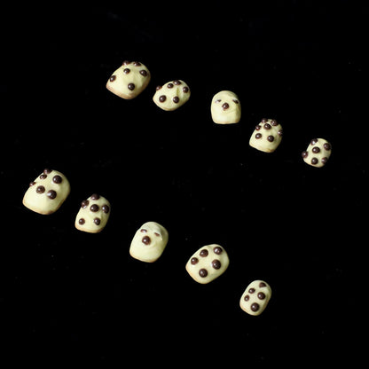 Spooky Dot Cute and Creepy Halloween Press-on Nails